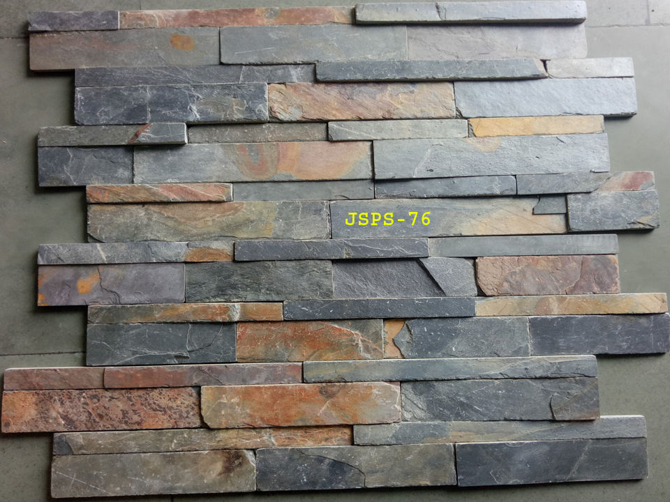 Multi Slate Stone Wall Cladding Panel Tile